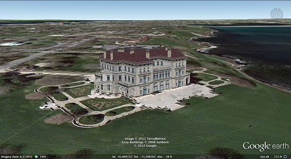3d Rendering for Google Earth of the Breaker in Newport, RI