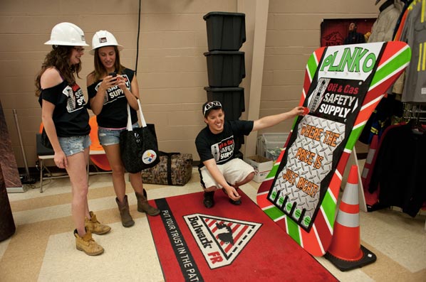 Martha Rial: Volunteers, Oil & Gas Safety Supply booth, Tri-County Oil & Gas Expo in Washington Co.