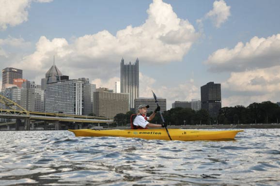 Kayaking on the Allegheny River