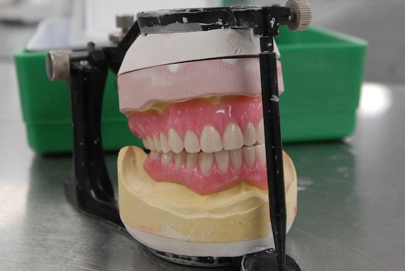 Prepping a patient's dental work for shipment