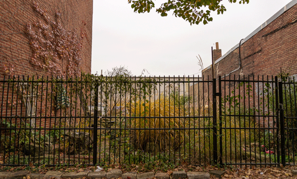 A vacant lot on Butler Street