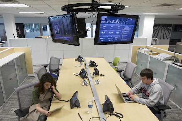 Flexible workspace at PennLive