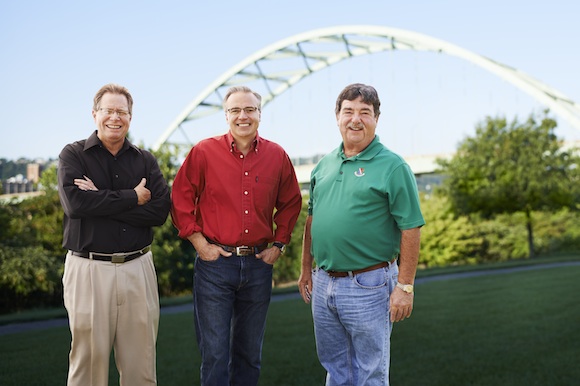 Rich Lunak, Gary Glausser and Frank Demmler, managing partners of Riverfront Ventures
