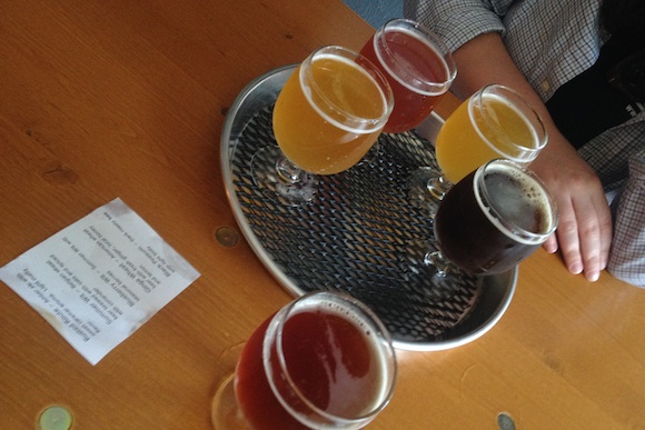 Beers at Roundabout Brewery