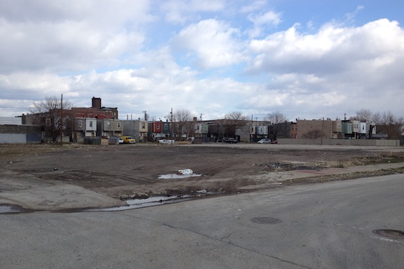 The future site of the Grace Townhomes