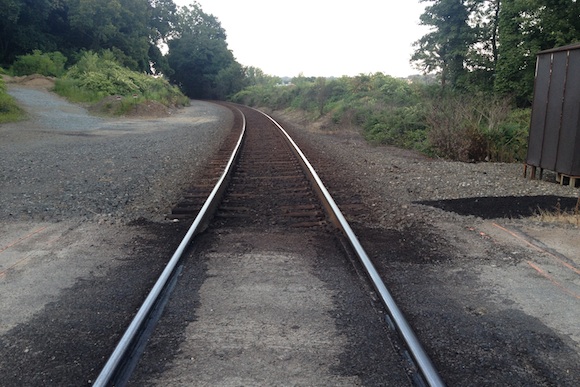 Train tracks in Blawnox, PA