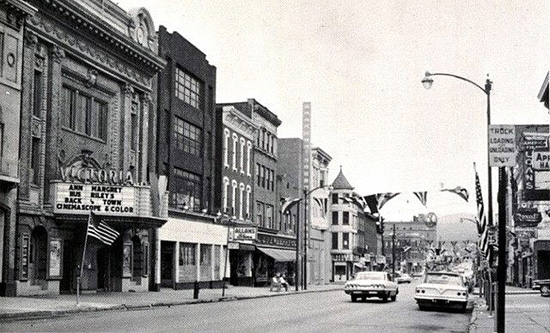 A historical photo of downtown Tamaqua