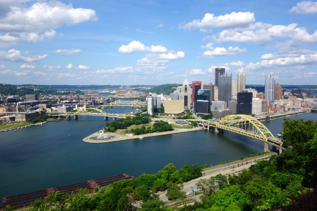 A view from the incline in Pittsburgh