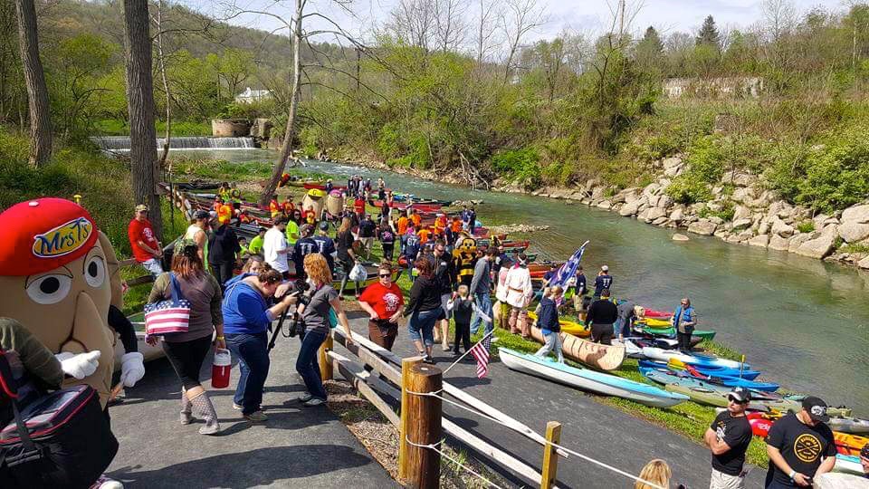 The annual Spring Canoe Race