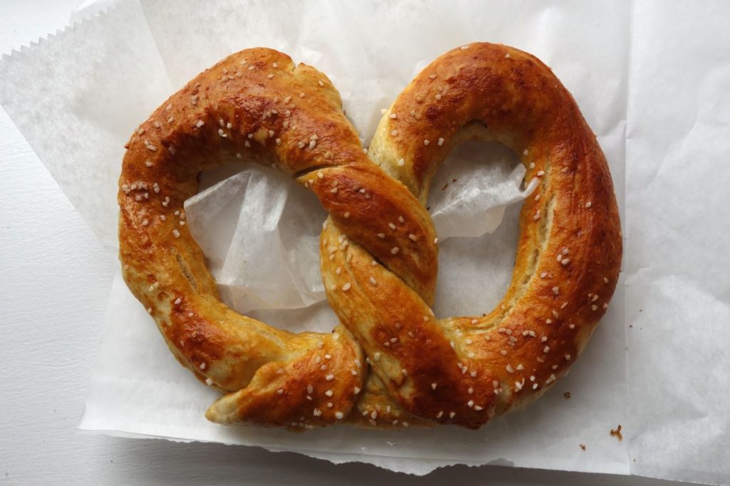 The More Things Change: A pretzel from Immergut Soft Pretzels in Intercourse