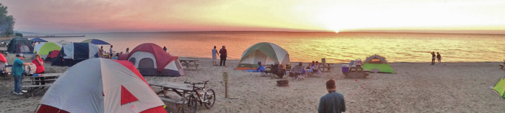 Sara's Campground on Lake Erie